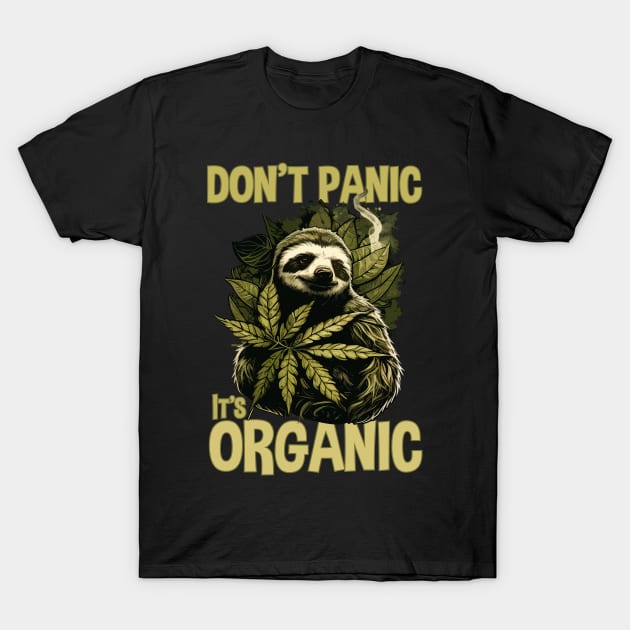 Don't Panic It's Organic T-Shirt by DigitalNerd